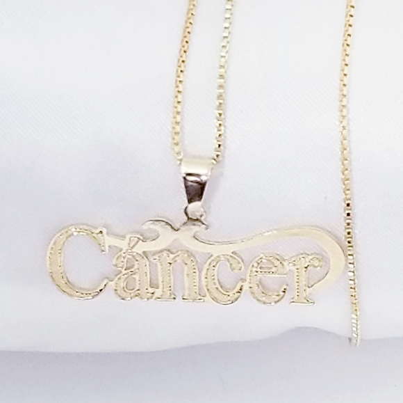 18K Gold filled Jewelry - 18K Gold Filled Cancer Zodiac necklace. New